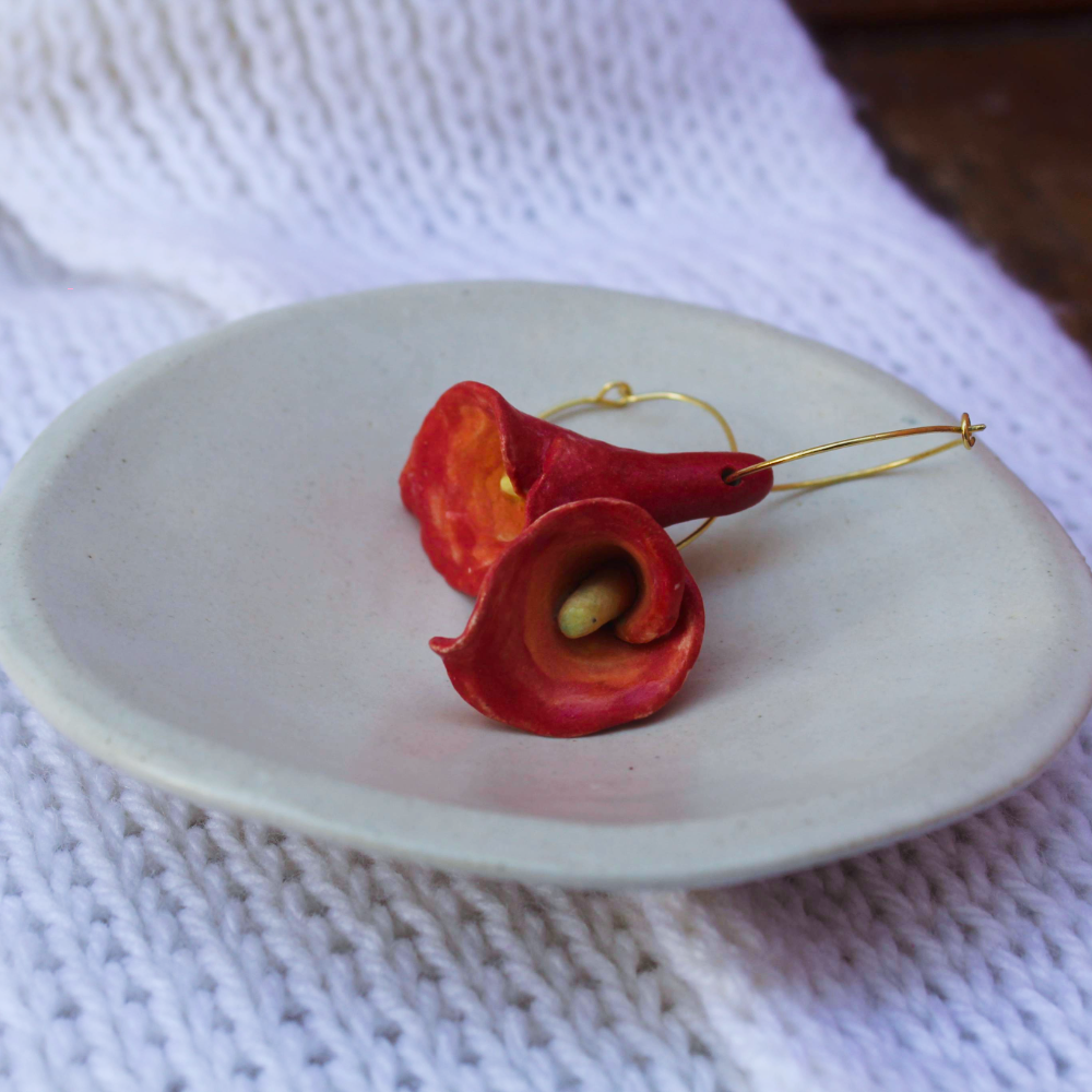 Brincos Flor de Copos de Leite