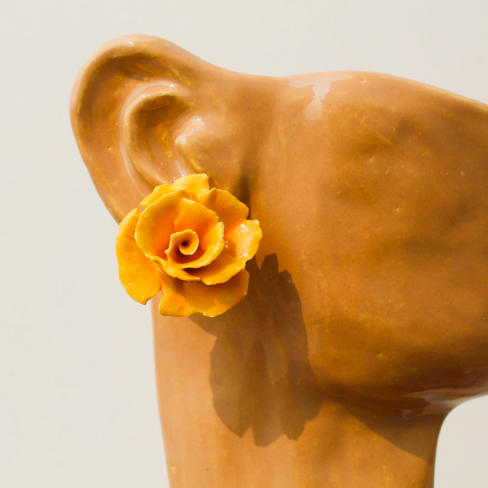 Brincos Flor de Rosa