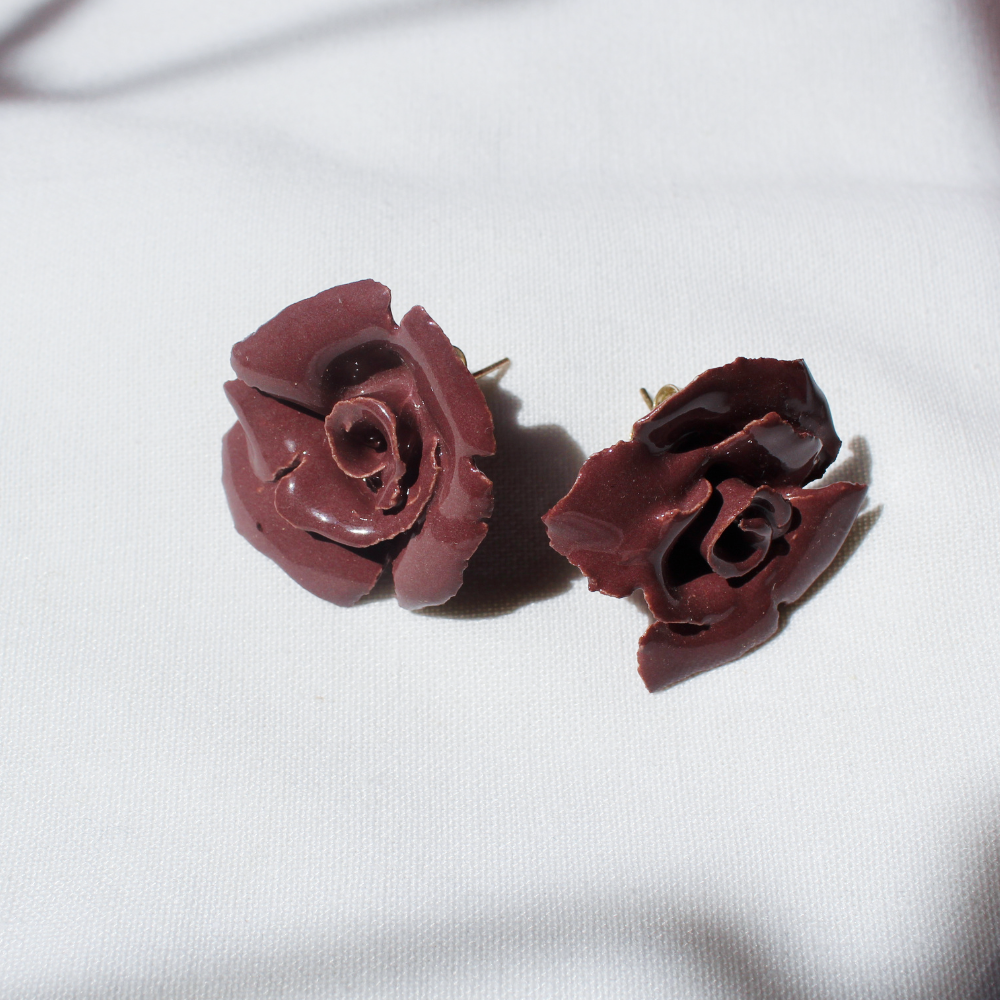 Brincos Flor de Rosa
