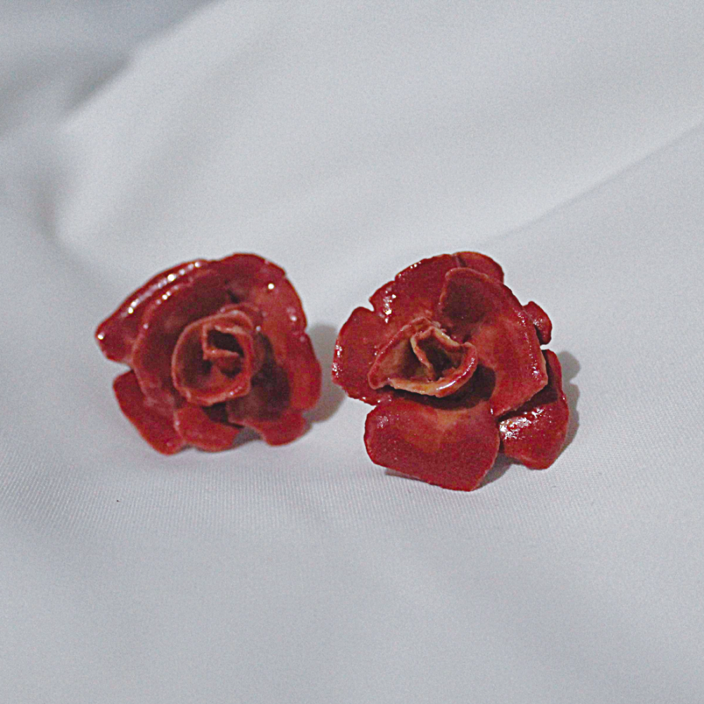 Brincos Flor de Rosa